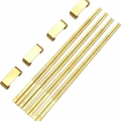 Kito spisepinner 4 par, messing
