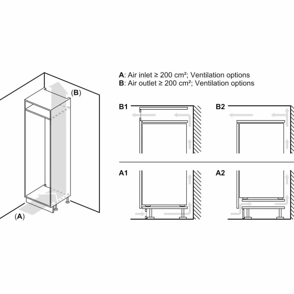 KI87VVFE1 iQ300 kjøleskap, integrert