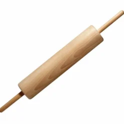 Kjevle av tre med løs pinne 40 cm diameter 6,5 cm