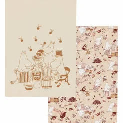 Kjærester kjøkkenhåndkle 50 × 70 cm, rosa