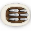 Knivblokk med kniver 6 stk, creme