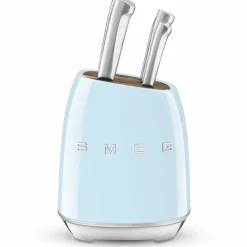 Knivblokk med kniver 6 stk, creme