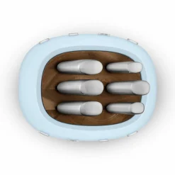 Knivblokk med kniver 6 stk, creme