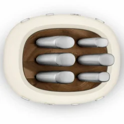 Knivblokk med kniver 6 stk, svart