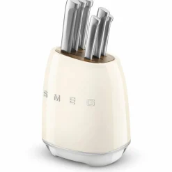 Knivblokk med kniver 6 stk, svart