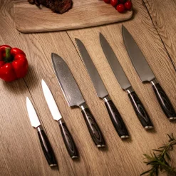 Knivsett 6 deler