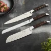 Knivsett 3 deler, Black Wood