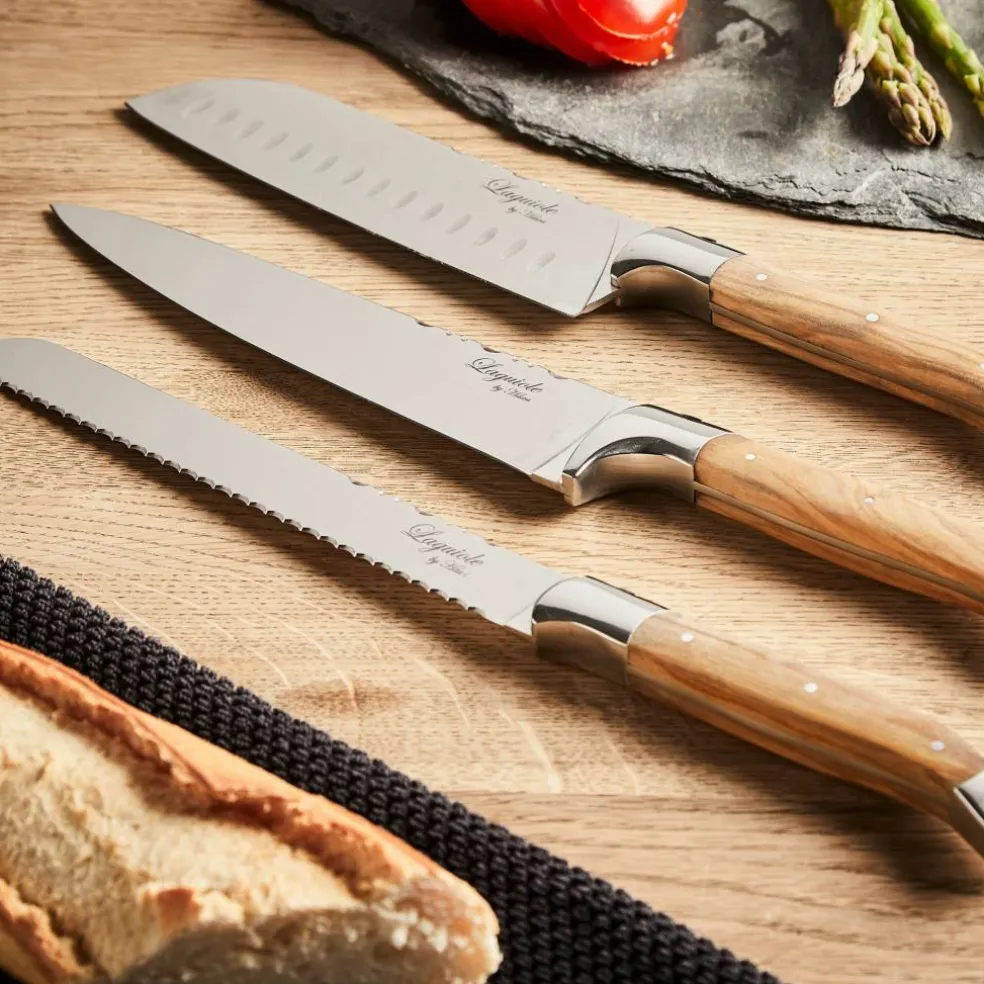 Knivsett 3 deler, Black Wood