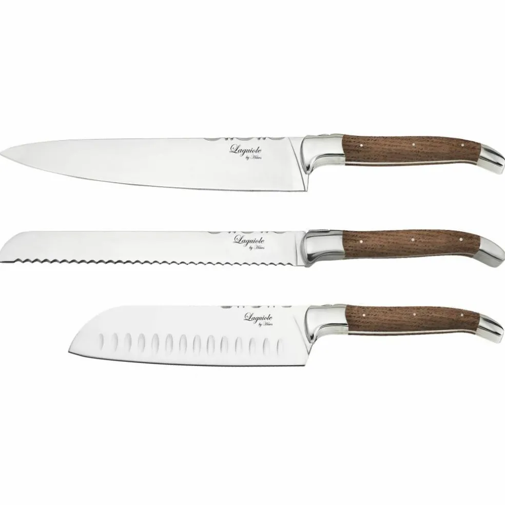 Knivsett 3 deler, Black Wood