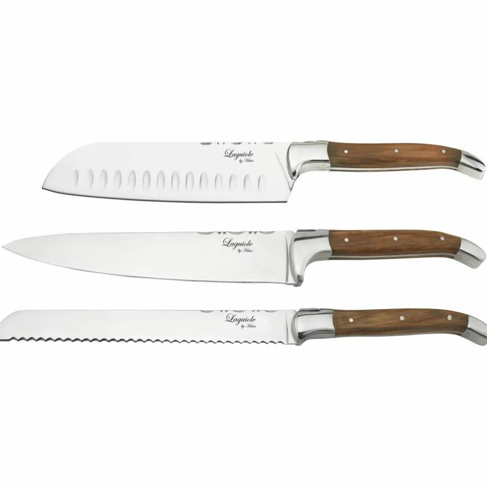 Knivsett 3 deler, Black Wood