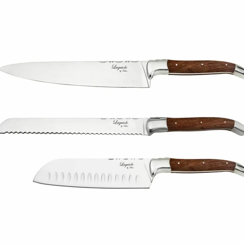 Knivsett 3 deler, Black Wood