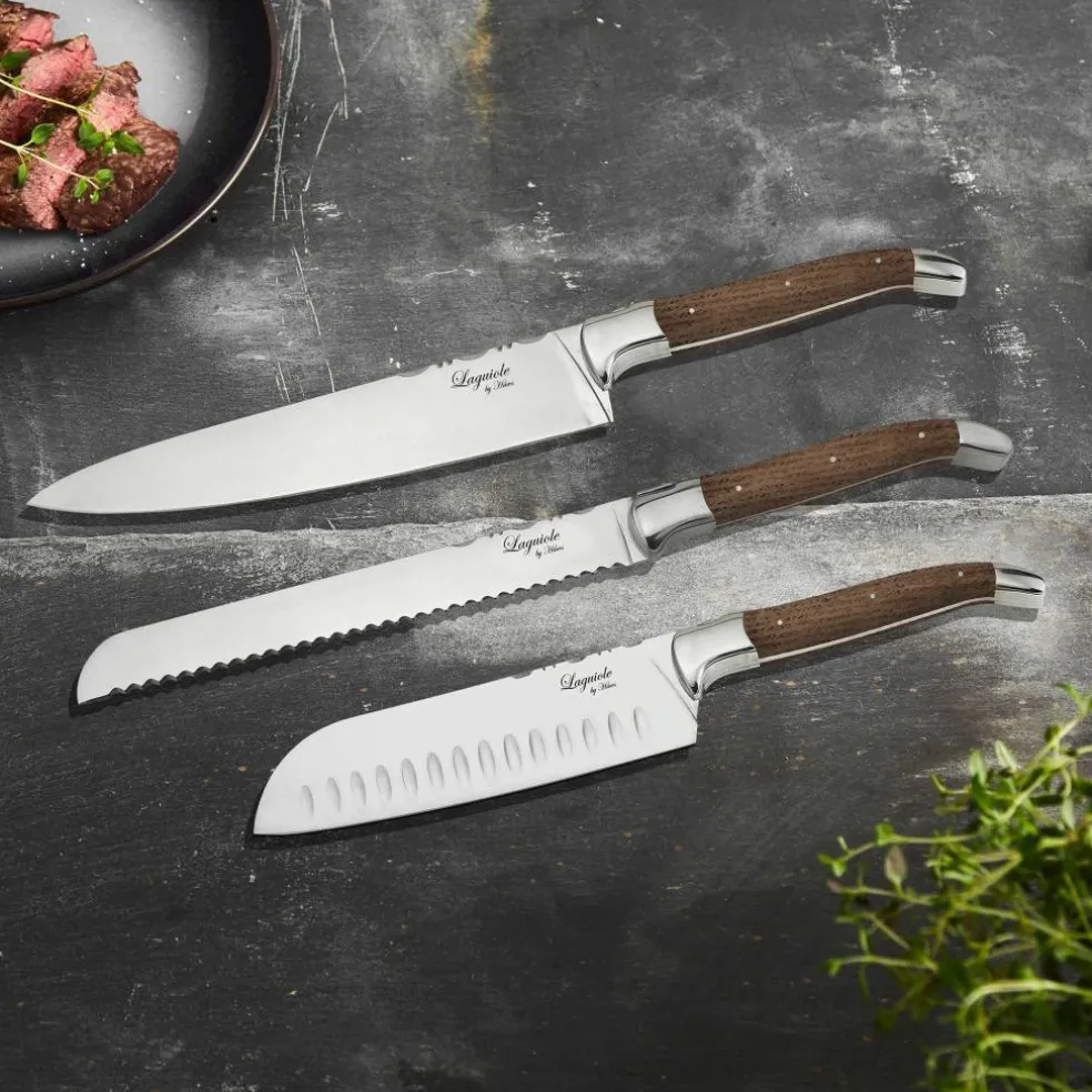 Knivsett 3 deler, Black Wood