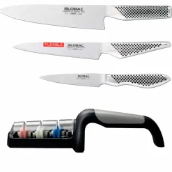 Knivsett 3 deler + knivsliper