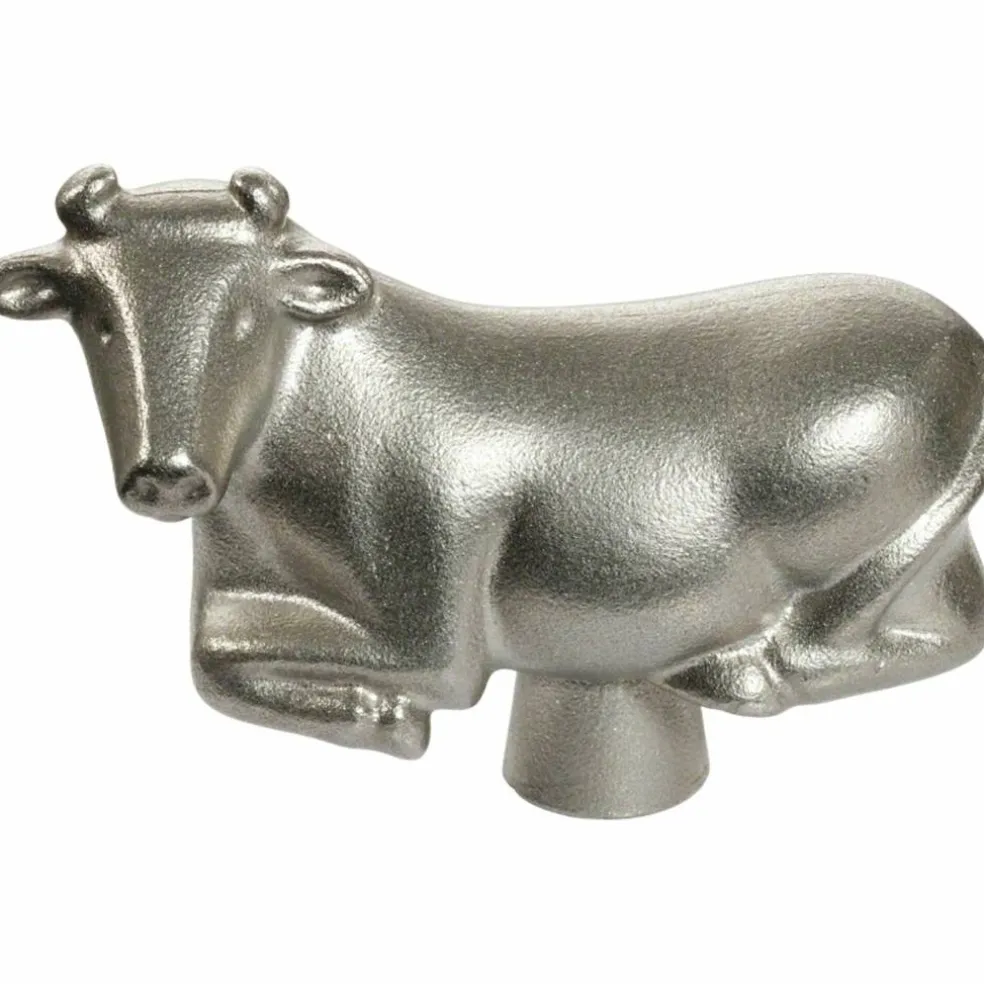 Knopp av Metall, djur/ku