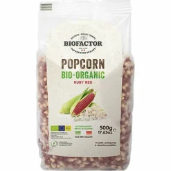 Økologisk popcorn 500g, røde