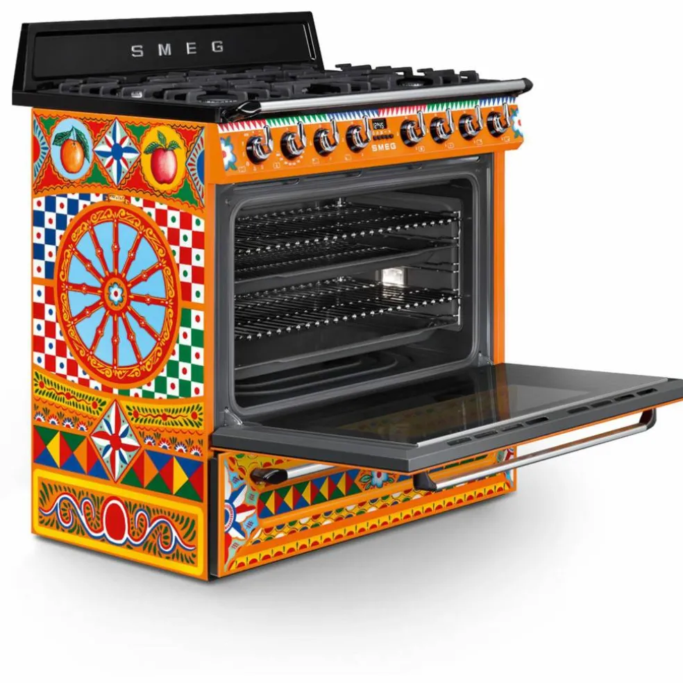 Komfyr m. gasskoketopp Dolce & Gabbana Divina Cucina TR90DGC9 90 cm