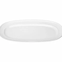 Koppel ovalt serveringsfat 31 cm, hvit