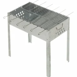 Kullgrill med grillspyd