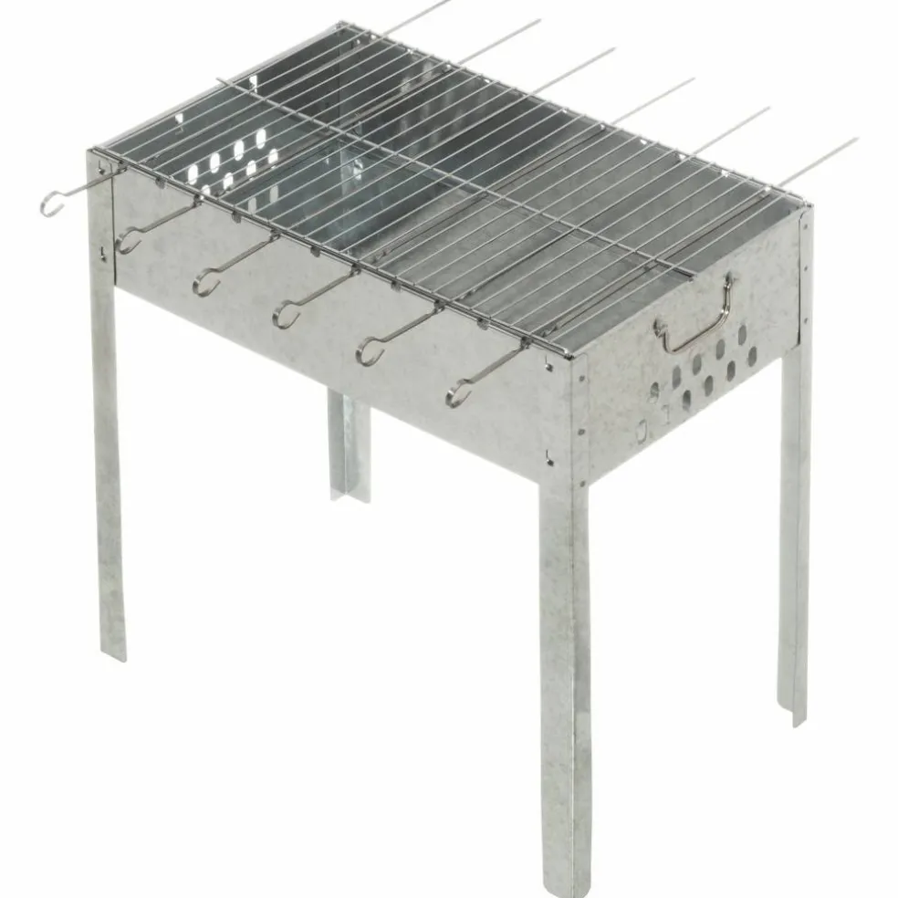 Kullgrill med grillspyd