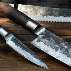 Kuro knivsett 3 deler (brødkniv, petty, santoku)