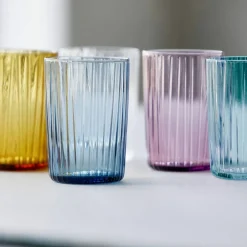 Kusintha vannglass 28 cl 4-pakning, blå
