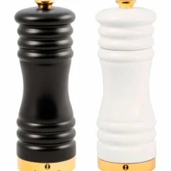 Kvernsett München 15 cm Svart/Hvit/Gull