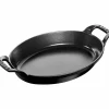 La Cocotte Oval Form/Fat Svart 28 cm 1,6 l