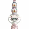Lady with hat vase 50 cm, rosa