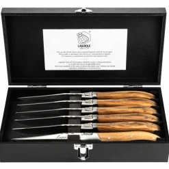 Laguiole Grillkniver 6-pakning, oliventre
