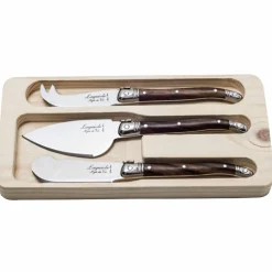 Laguiole Ostekniver 3 stk, oliventre