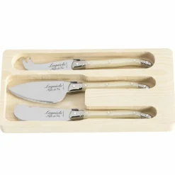 Laguiole Ostekniver 3 stk, oliventre