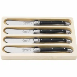 Laguiole Smørkniver 4-pakning, oliventre