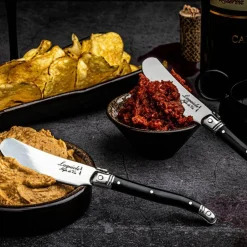 Laguiole Smørkniver 4-pakning, oliventre