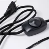 Lampeledning med dimmer 2 m, svart