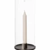Lanterne til kronelys, svart aluminium