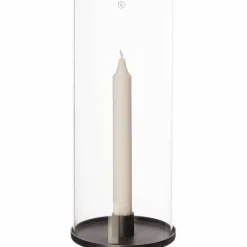 Lanterne til kronelys, svart aluminium