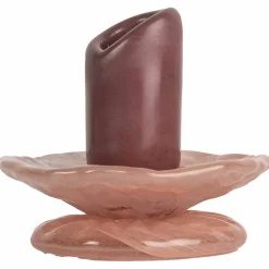 Lara Xs lysestake, gul/lys beige