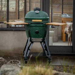 Large Gen 2 kamadogrill med Grillmesterens rotisseri, grønn