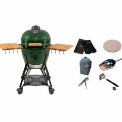 Large Gen 2 kamadogrill med tilbehørspakke, grønn