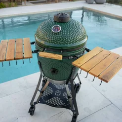 Large Gen 2 kamadogrill med tilbehørspakke, grønn