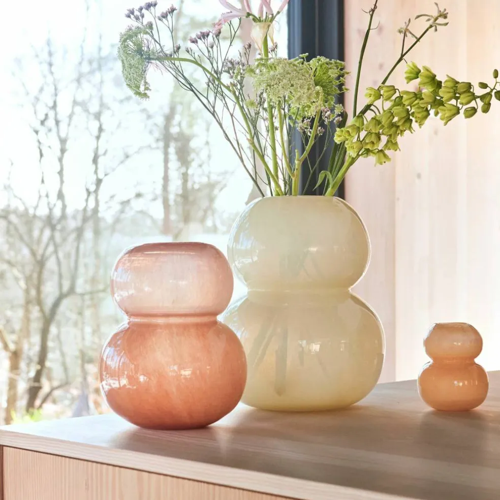 Lasi vase 23 cm, rose