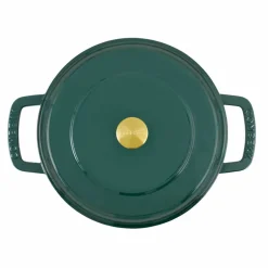 Lav gryte med lokk 28 cm / 5 liter, cherry