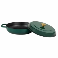 Lav gryte med lokk 28 cm / 5 liter, grønn