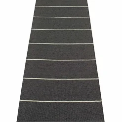 Lea teppe 225 x 70 cm, black/mint/vanilla