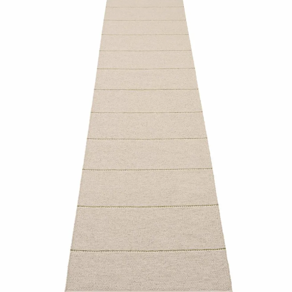 Lea teppe 300 x 70 cm, black/mint/vanilla