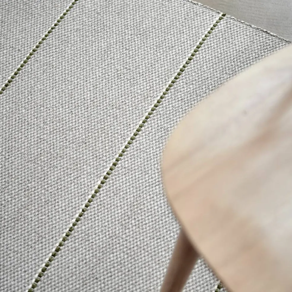 Lea teppe 225 x 70 cm, linen/pine/vanilla