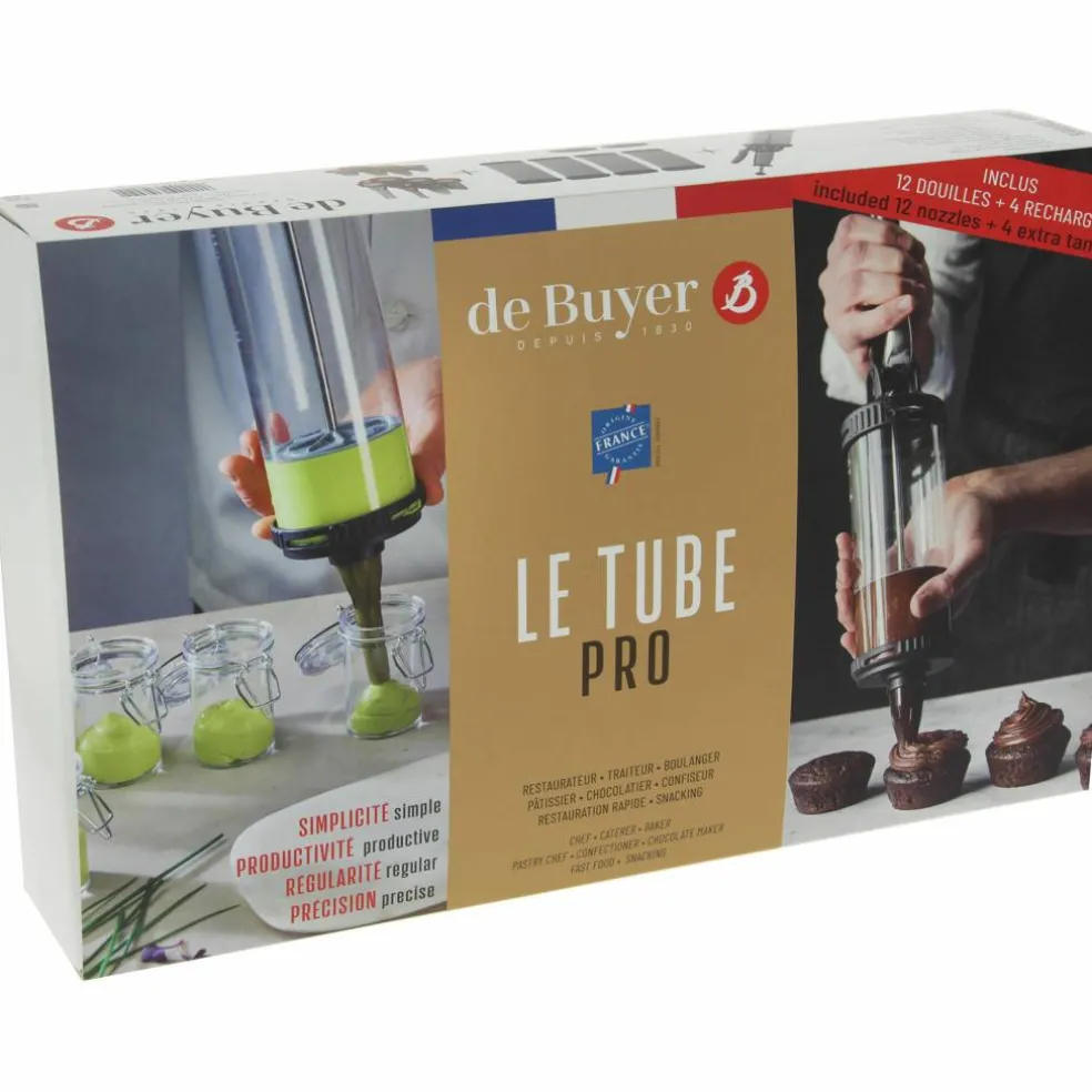 Le Tube Pro kakesprøyte sett