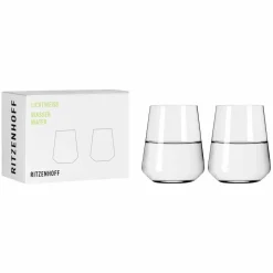 Lichtweiss vannglass, 2 stk