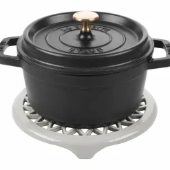 Lilie gryteunderlag 23 cm, white truffle