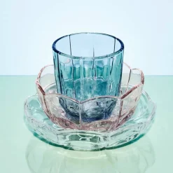 Lily vannglass 32 cl 2 stk, blue iris